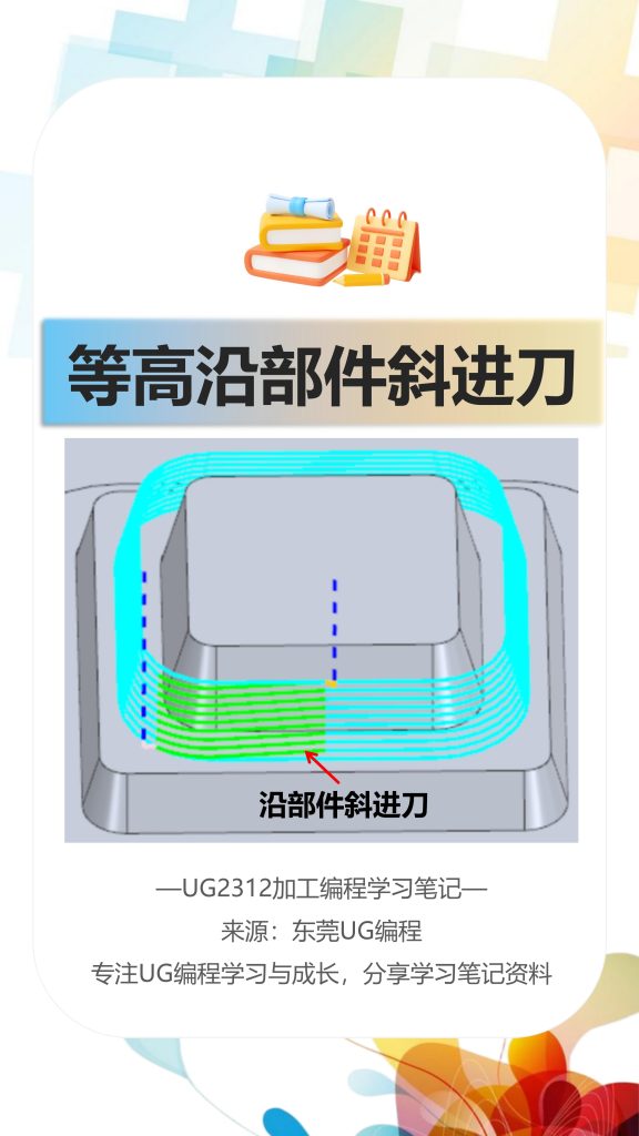 等高沿部件斜进刀要怎么做