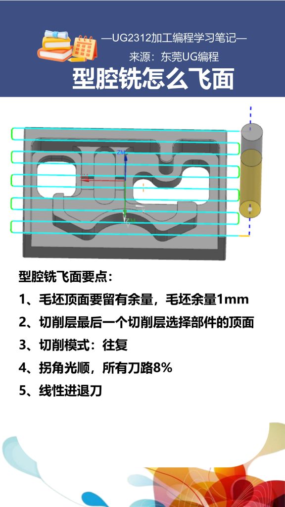 型腔铣怎么飞面