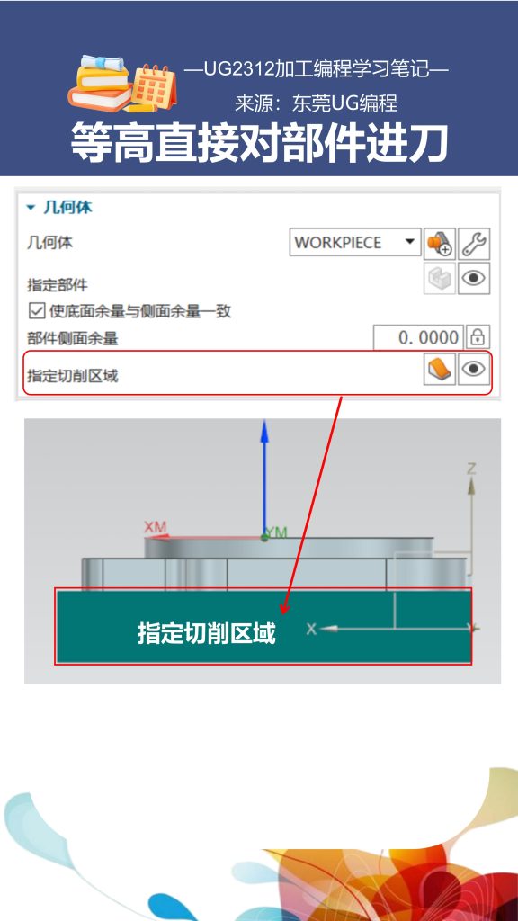 等高直接对部件进刀