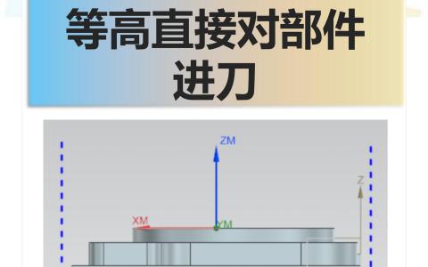 等高直接对部件进刀