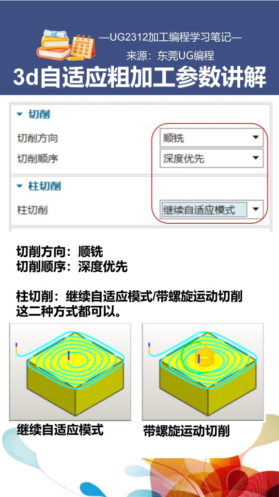 3d自适应粗加工参数讲解
