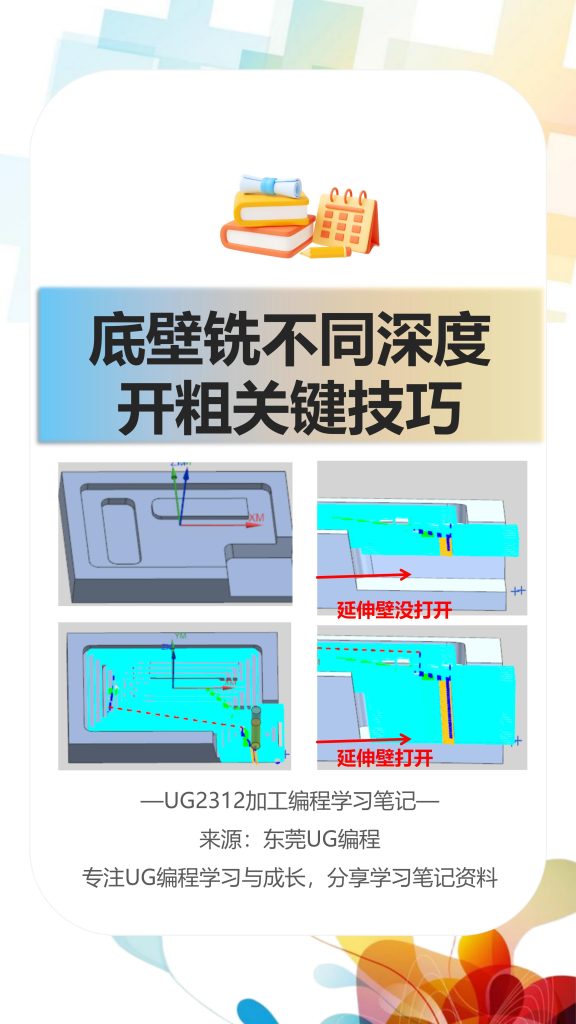 底壁铣不同深度开粗