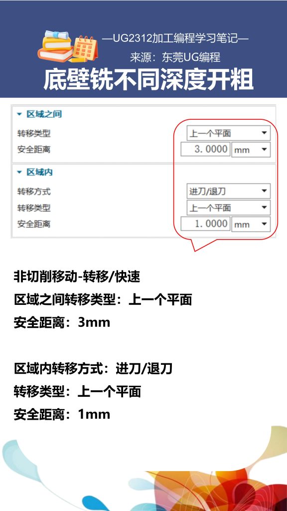 底壁铣不同深度开粗