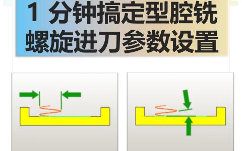 型腔铣螺旋进刀参数