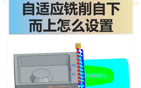 自适应铣削自下而上怎么设置