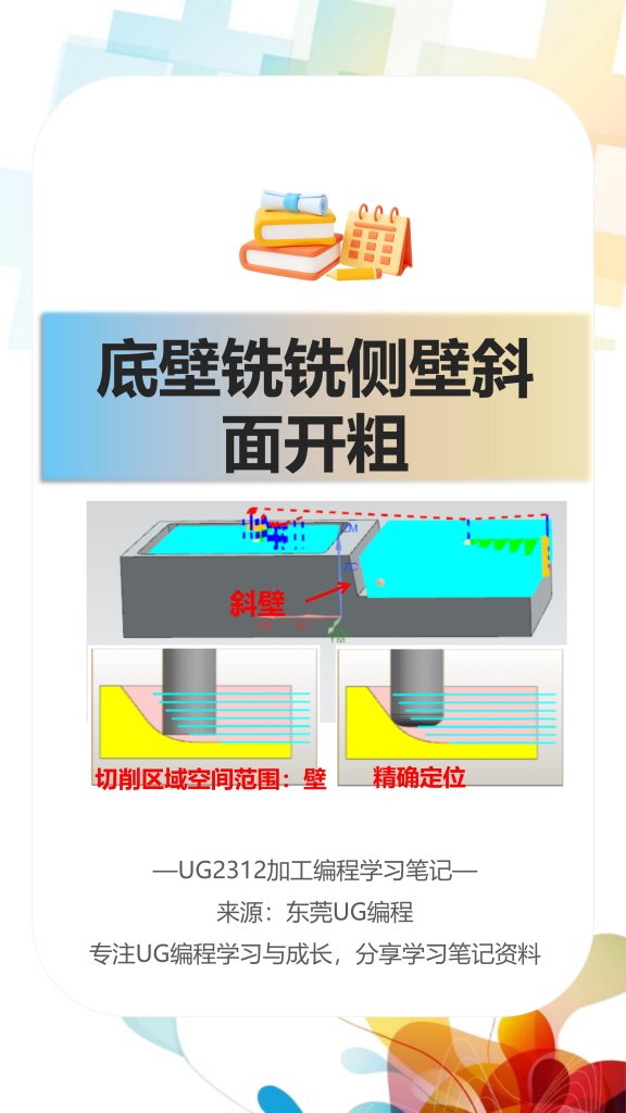 底壁铣铣侧壁斜面开粗