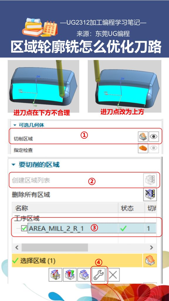 区域轮廓铣怎么优化刀路