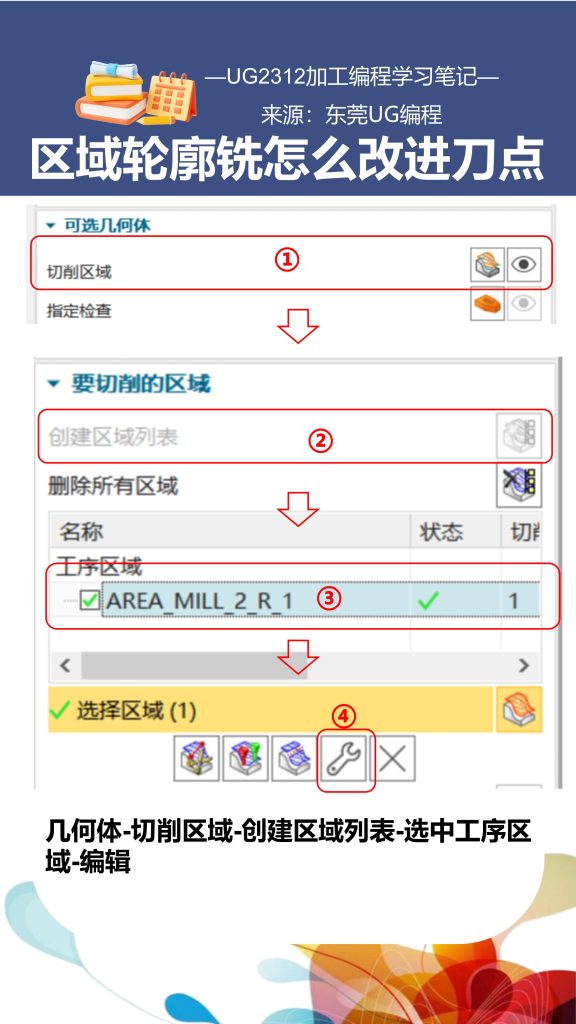 区域轮廓铣怎么改进刀点