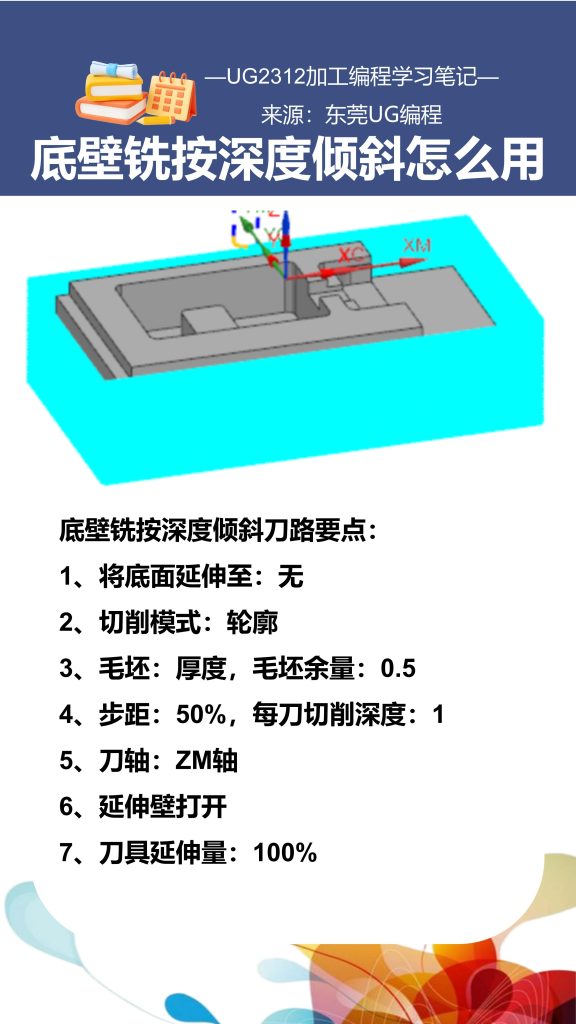 底壁铣按深度倾斜怎么用