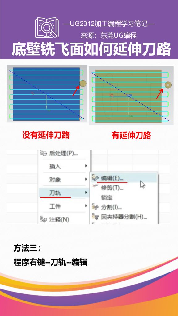 底壁铣飞面如何延伸刀路