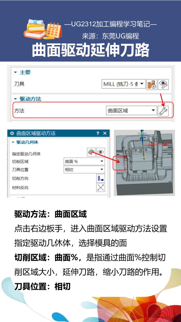 曲面驱动延伸刀路