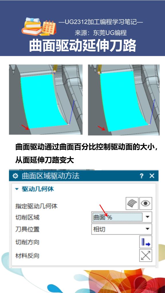 曲面驱动延伸刀路