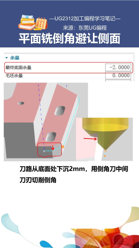 平面铣倒角避让侧面