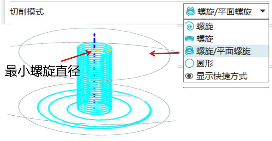 ug孔铣最小螺旋直径
