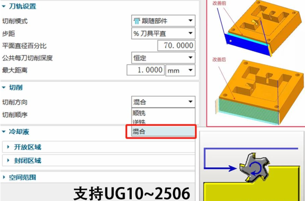 ug平面铣和型腔铣混合铣插件怎么用