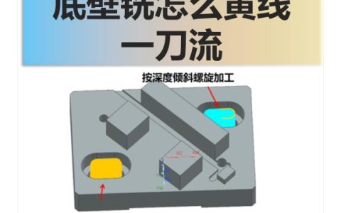 底壁铣怎么黄线一刀流
