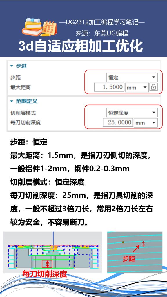 3d自适应粗加工优化
