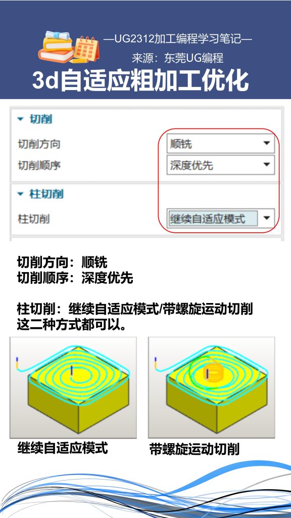 3d自适应粗加工优化