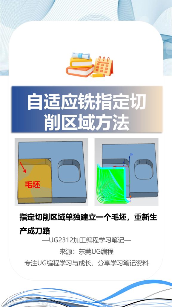 自适应铣指定切削区域方法