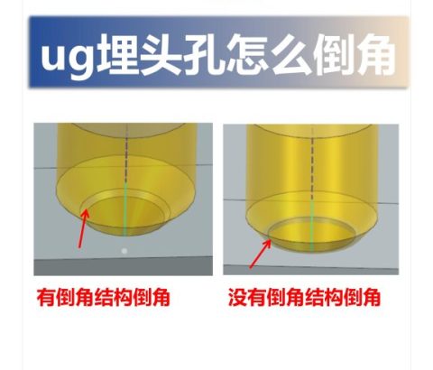 ug埋头孔怎么倒角