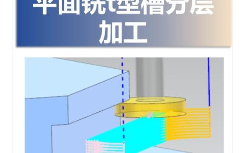 平面铣T型槽分层加工