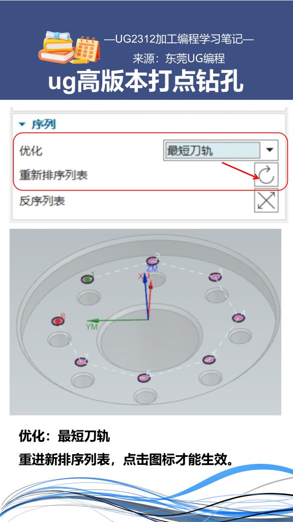 ug高版本打点钻孔