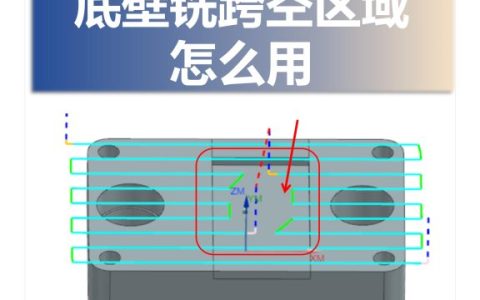 底壁铣跨空区域怎么用