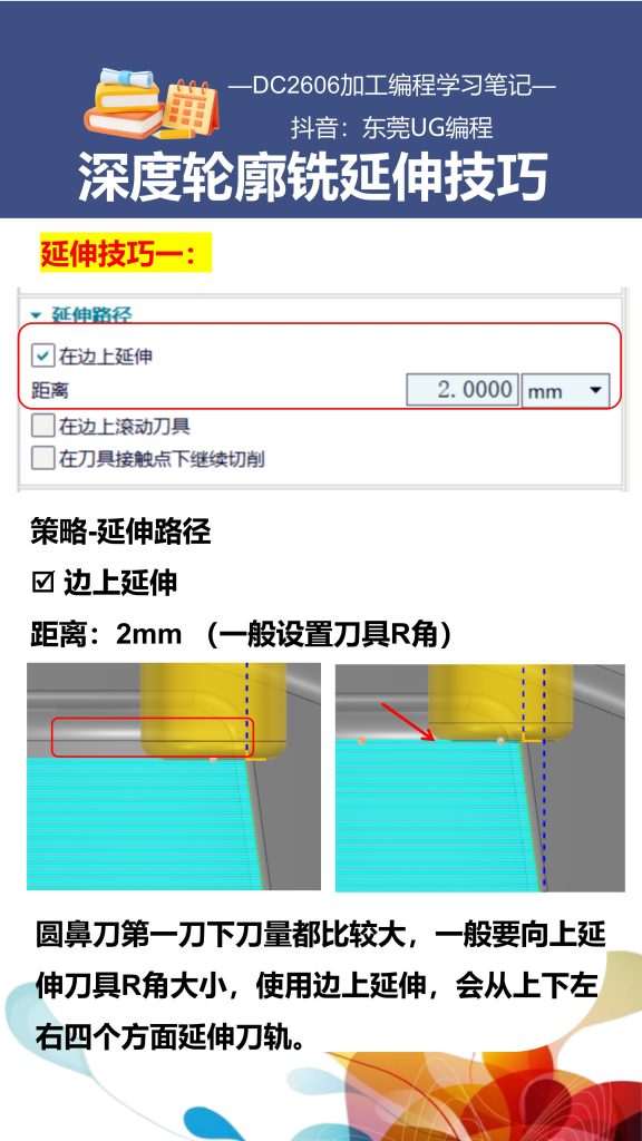 深度轮廓铣延伸技巧