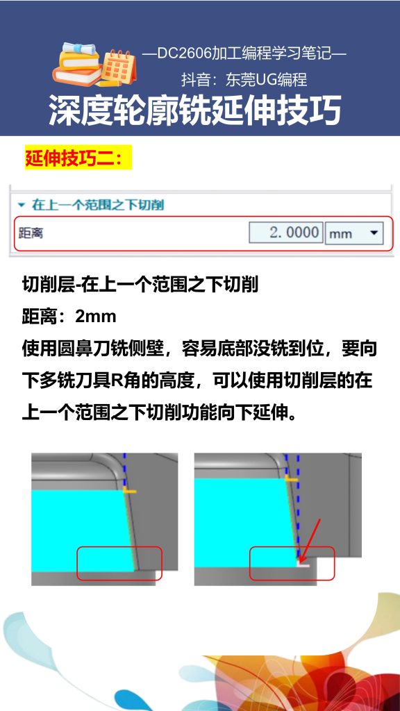深度轮廓铣延伸技巧