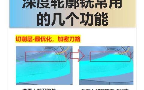 深度轮廓铣常用的几个功能